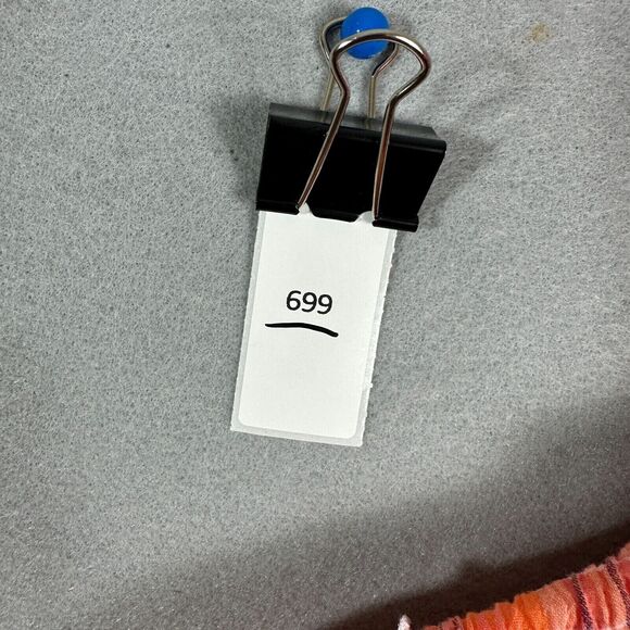 CJ Banks Womens Button Up Top Long Sleeve Stripes Orange Plus Size 1X - Picture 10 of 10